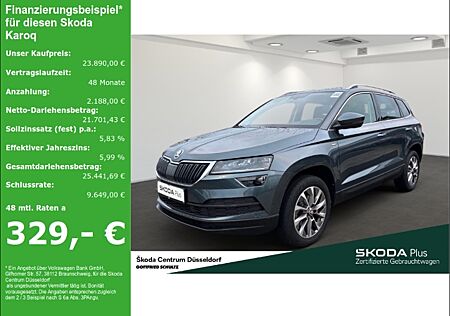 Skoda Karoq Clever 1.5 TSI DSG Rückfahrkamera Einparkhilfe vorn und hinten