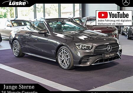 Mercedes-Benz E 220 d Cabrio AMG Line Dach dunkelrot Leder LED