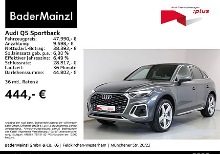 Audi Q5 Sportback 40 TDI quattro S line AHK Pano HUD