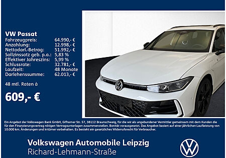 VW Passat R-Line 1,5 l eHybrid 130 kW / 85 KW DSG