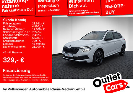 Skoda Kamiq Monte Carlo 1.0 TSI Pano AHK ACC uvm