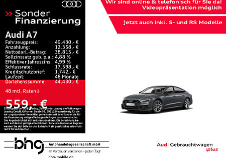 Audi A7 50 TFSIe quattro S-Line AHK Matrix Pano B&O