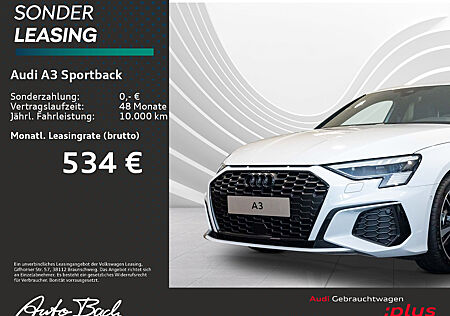 Audi A3 Sportback S line 35TDI Stronic Navi LED virtual ACC EPH DAB