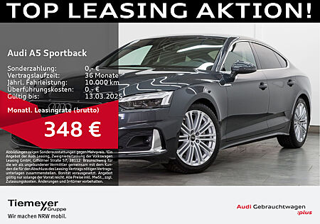 Audi A5 Sportback 40 TFSI Q S LINE MATRIX LM19 NAVI KAMERA