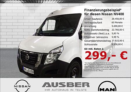 Nissan NV400 Kastenwagen L2H2 3,5t COMFORT AHK 6MT GJR RFK Holzboden Blechtrennwand