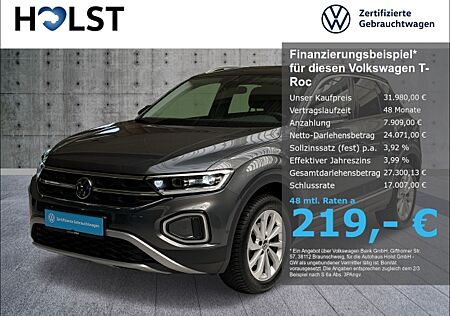 VW T-Roc 1.5TSI DSG Style, AHK, NAV, GJR, SHZ