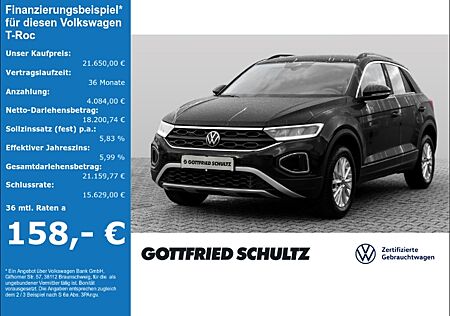 VW T-Roc 1.0 TSI Life Navi LED PDC SHZ