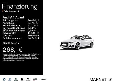 Audi A4 Avant S line 35 TDI*S line*Rückfahrkamera*Einparkhilfe*Tempomat*Navi*