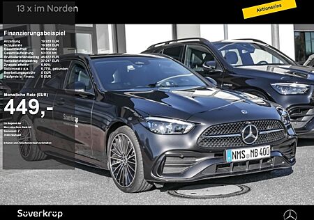 Mercedes-Benz C 220 d T AMG NIGHT DISTR SPUR PANO 360 AHK PDC