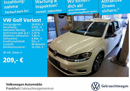 VW Golf Variant Golf VII Variant 1.5 TTSI IQ.DRIVE LED Heckleuchten Rückfahrkamera Sitzheizung Leichtmetallfelgen