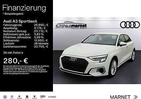 Audi A3 Sportback Advanced 35 TFSI*Einparkhilfe*LED*Sitzheizung* connect*Navi*Tempomat*