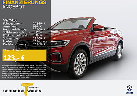 VW T-Roc Cabrio 1.0 TSI STYLE NAVI LED+ KAMERA VIRTUAL