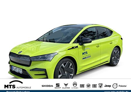 Skoda Enyaq iV Coupe RS 299PS 82kW ,Navi, Alcantara, Panodach, ACC, Mamba-Grün