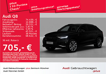 Audi Q8 55 TFSI e qu. 3x S line AHK/HD-Matrix/ACC