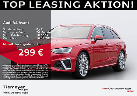 Audi A4 Avant 40 TFSI S LINE BuO LM19 AHK TOUR