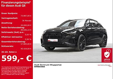 Audi Q8 55 TFSI E S-LINE LUFT PANO B&O MATRIX OPTIKPAKET SCHWARZ GARANTIE DAB