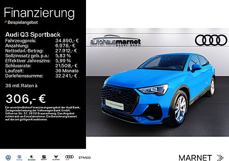 Audi Q3 Sportback 45 TFSI e S line*Klima*Alu*Einparkhilfe*Bluetooth*Sitzheizung