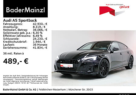 Audi A5 Sportback 40 TFSI quattro S line Matrix Pano