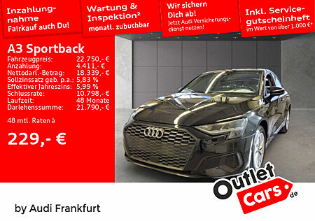 Audi A3 Sportback 40 TFSI e S tronic LED VC DAB Tempomat