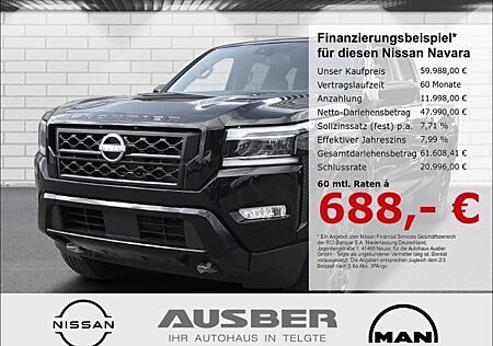 Nissan Navara FRONTIER SV 4x4 CrewCab LongBed MIDNIGHT Edition Techn. und Convience Paket AHK 2,84to