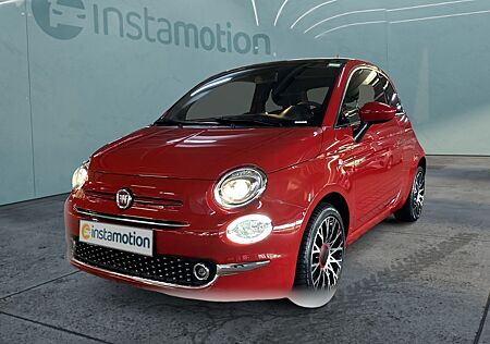 Fiat 500 1.0 Mild Hybrid Red Panodach PDC Klima Navi