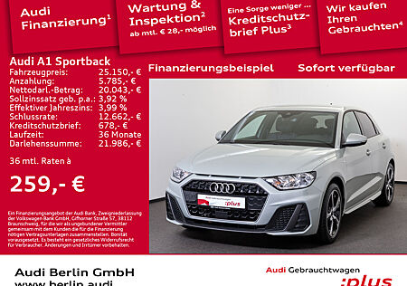 Audi A1 Sportback S line 25 TFSI 5-G. VIRTUAL PDC DAB