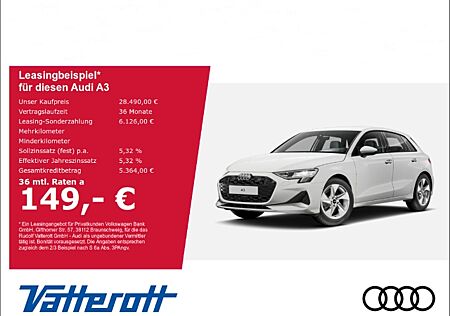 Audi A3 Sportback advanced 30 TFSI CarPlay GRA Sitzhzg. ParkAssist