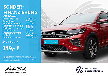 VW T-Cross 1.5 TSI DSG R-Line, Navi, LED-Matrix, Soundsystem, Rückfahrkamera, AHK