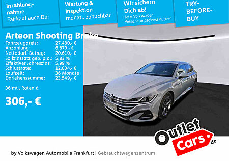 VW Arteon Shooting Brake 2.0 TDI DSG R-Line Navi Fahrassistent "Travel Assist", Spurhalteassistent "Lane Assist" und "Emergency Assist"