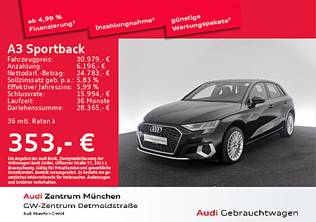 Audi A3 Sportback 40 TFSI e S tronic advanced S line Virtual/Navi+