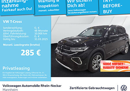 VW T-Cross 1.5 TSI R-Line AHK Navi Kamera DSG LED-Matrix uvm