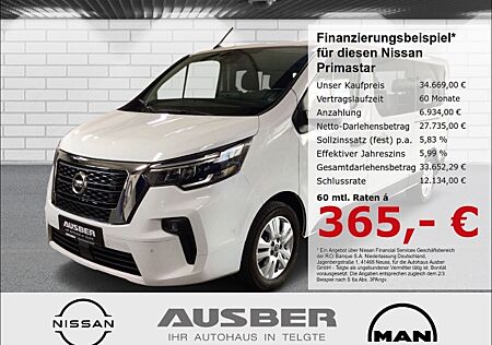 Nissan Primastar Kombi 9-Sitzer 2Schiebetüren L2H1 2,8t TEKNA GJR Design Heckklappe