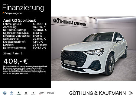 Audi Q3 Sportback S line 40 TFSI quattro 140(190) kW(PS) S tronic*matrix*Memory*19"*Navi+*Kamera*