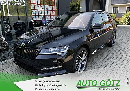 Skoda Superb Combi Sportline DSG 4x4*AHK*Navi*DAB*VZE*LED*ACC*SmartLink*DigiCockpit*elektr. Heckkl.*AreaView*ParkAssist*Kessy*BlindSpot*Freispr.*Sitzheiz*PDC*vo+hi*Alu*LichtAssist*SpurAssist*DCC*Connect*Sunset*ZV-Funk*4xEFH*Ladeboden*Lenkradheiz*beheiz.Frontscheibe*Nebel*Armlehne*Metallic