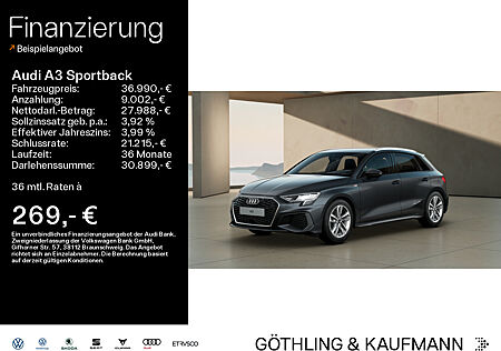 Audi A3 Sportback 35 TDI S line S tro*S-Sitze*LED*Virtual*Navi+*Kamera*AHK*