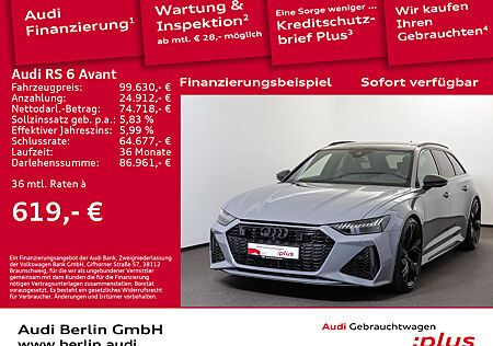 Audi RS6 RS 6 Avant qu.tiptr. STDHZG 360°K TV NACHTS HUD