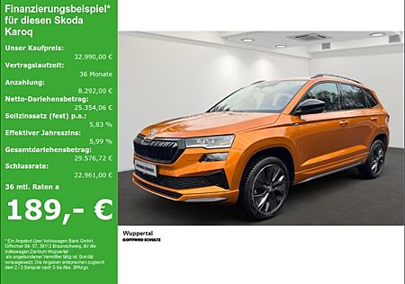 Skoda Karoq 1.5 TSI Sportline DSG LED PANO NAVI AHK KAMERA SHZ PDC