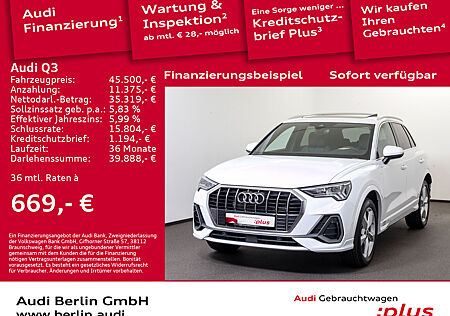 Audi Q3 S line 35 TFSI S tr. PANO STDHZG RFK SONOS