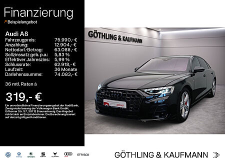 Audi A8 60 TFSIe qu S line tip*EUPE 143.255*HUD*B&O*Pano*Raute*LED*Virtual*Navi+*Sportpaket*Assistenz*Optik*