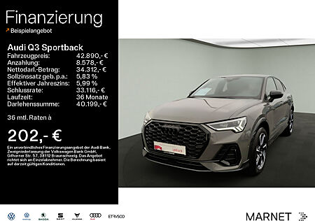 Audi Q3 Sportback S line 40 TFSI quattro*S line*LED*Optikpaket*'Rückfahrkamera*Navi*Tempomat*