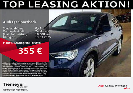 Audi Q3 Sportback 40 TFSI Q S LINE PANO LED LM19 ALCANTARA