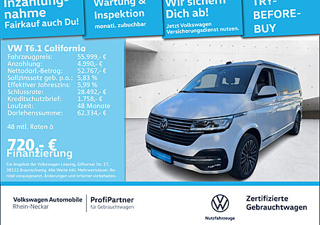 VW T6 California T6.1 California Ocean 2.0 TDI 4Motion Rückfahrkamera LED AHK uvm