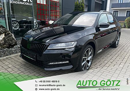 Skoda Superb Combi SportLine DSG 4Jahre Garantie AHK*Navi*DAB*VZE*LED*ACC*SmartLink*Standheiz.*Panorama*DigiCockpit*elektr. Heckkl.*AreaView*ParkAssist*Kessy*BlindSpot*Freispr.*Sitzheiz*PDC*vo+hi*Alu*LichtAssist*SpurAssist*DCC*Connect*Sunset*ZV-Funk*4xEFH*Ladeboden*Lenkradheiz*beheiz.Frontscheibe*Nebel*Ar