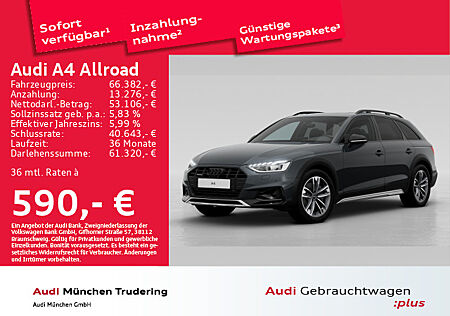 Audi A4 Allroad quattro 45 TFSI S tronic Anhängerkupplung Soundsystem Businesspaket Head-Up-Display Panoramadach SHZ vo. + hi. Standheizung - lüftung