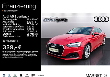 Audi A5 Sportback 40 TFSI*Navi*Matrix*Alu*PDC*Virtual Cockpit*Kamera*Sitzheizung