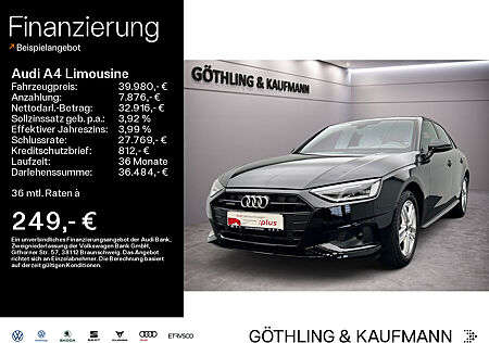 Audi A4 Limousine 40 TDI qu Advanced S tro*LED*Virtual*Navi+*Kamera*Optik*