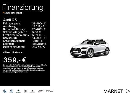 Audi Q5 50 TDI quattro S line edition*Navi*Matrix*Alu*HUD*PDC*Virtual Cockpit*Kamera