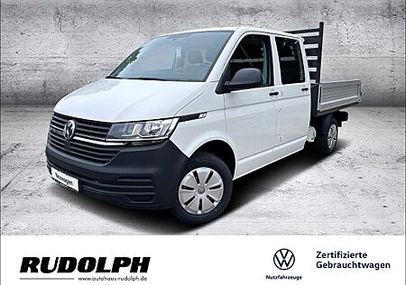 VW T6 .1 Transporter Doppelkabine 2.0 TDI 6-Gang Klima BT AHK-Vorb. Reserverad