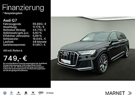 Audi Q7 55 TFSI e S line quattro*Matrix*AHK*Tour*Rückfahrkamera*AHK*Einparkhilfe*Navi*