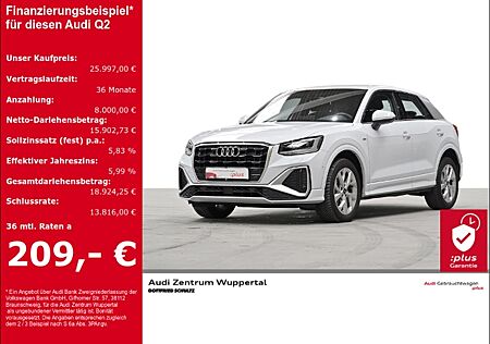 Audi Q2 30 TFSI S-LINE STANDHZG KAMERA LED SHZ GARANTIE PARK ASSIST BLUETHOOTH